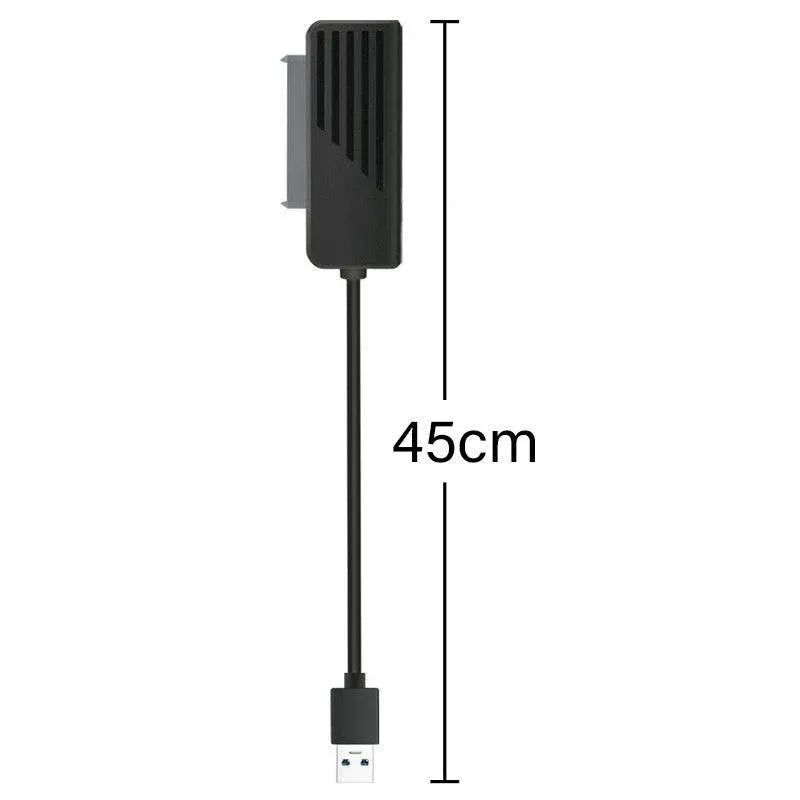 45cm USB 3.0 to SATA 22Pin 2.5Inch Hard Disk Driver SSD Adapter Data Power Cable