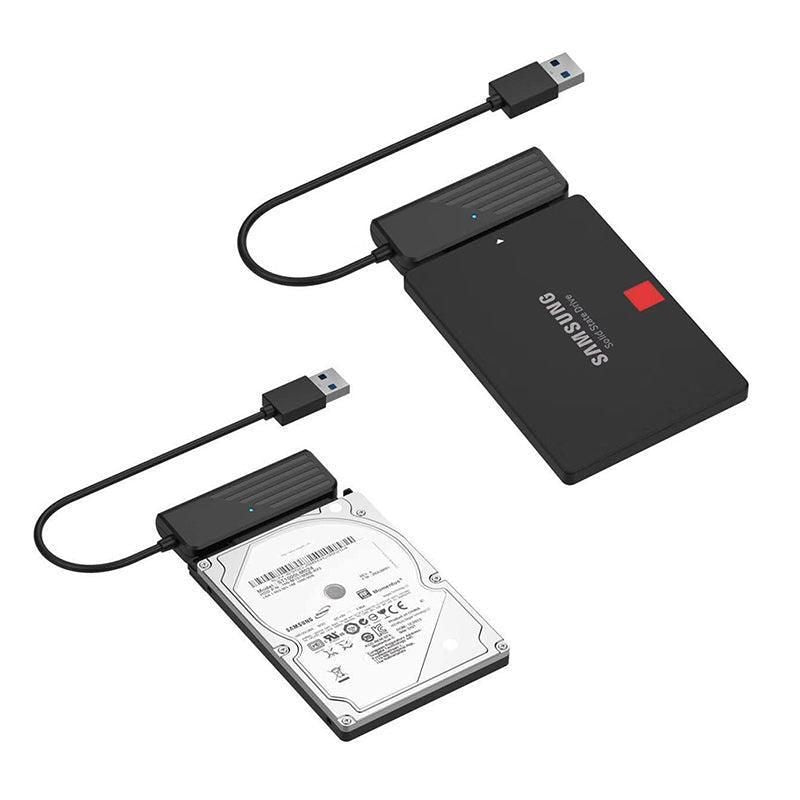 45cm USB 3.0 to SATA 22Pin 2.5Inch Hard Disk Driver SSD Adapter Data Power Cable