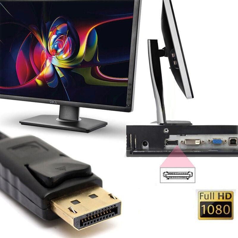 4K 30Hz DP to HDMI Adapter Cable 25cm Displayport Converter for Monitor Projector