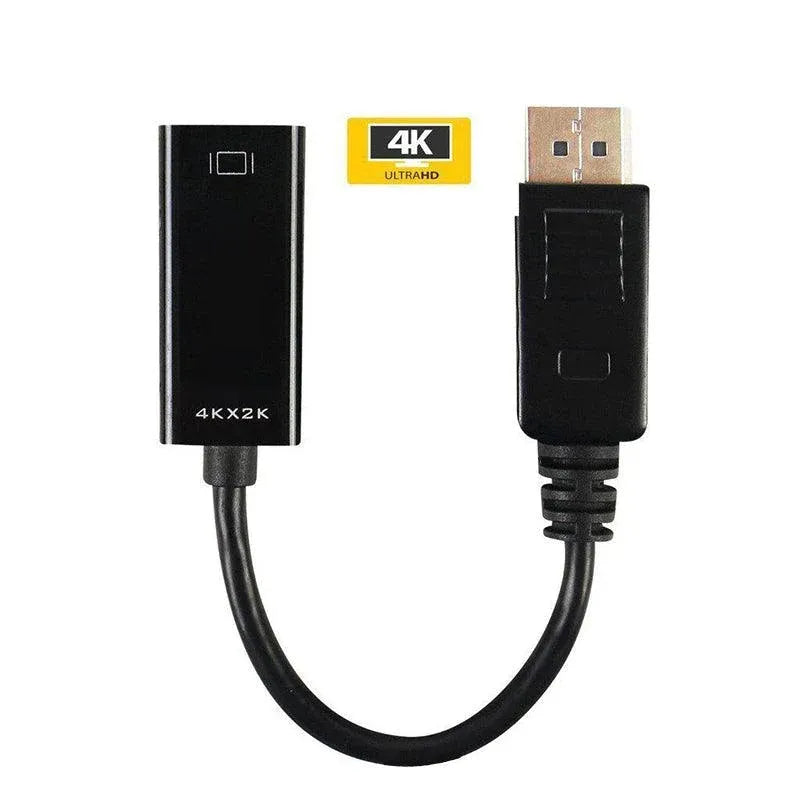 4K 30Hz DP to HDMI Adapter Cable 25cm Displayport Converter for Monitor Projector