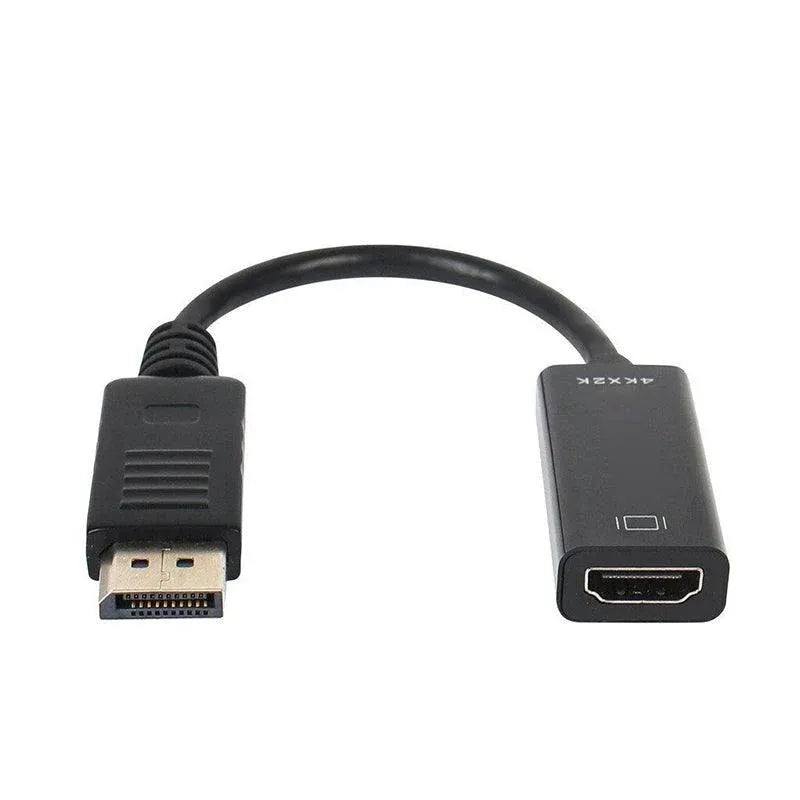 4K 30Hz DP to HDMI Adapter Cable 25cm Displayport Converter for Monitor Projector