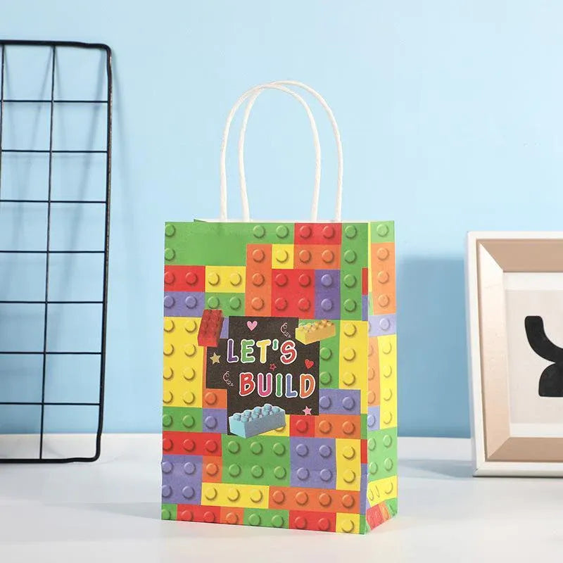 30PCS Fashion Ball Kraft Paper Gift Bag Festivals gift tote bag Party Favor Bag - Soccer-30pcs