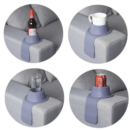 Couch Cup Holder Silicone Drink Coaster Tray Sofa Armrest Stand Car Cup Holder - Coffee