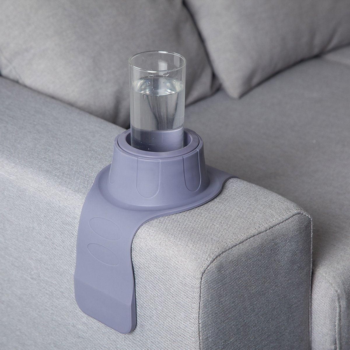 Couch Cup Holder Silicone Drink Coaster Tray Sofa Armrest Stand Car Cup Holder - Coffee