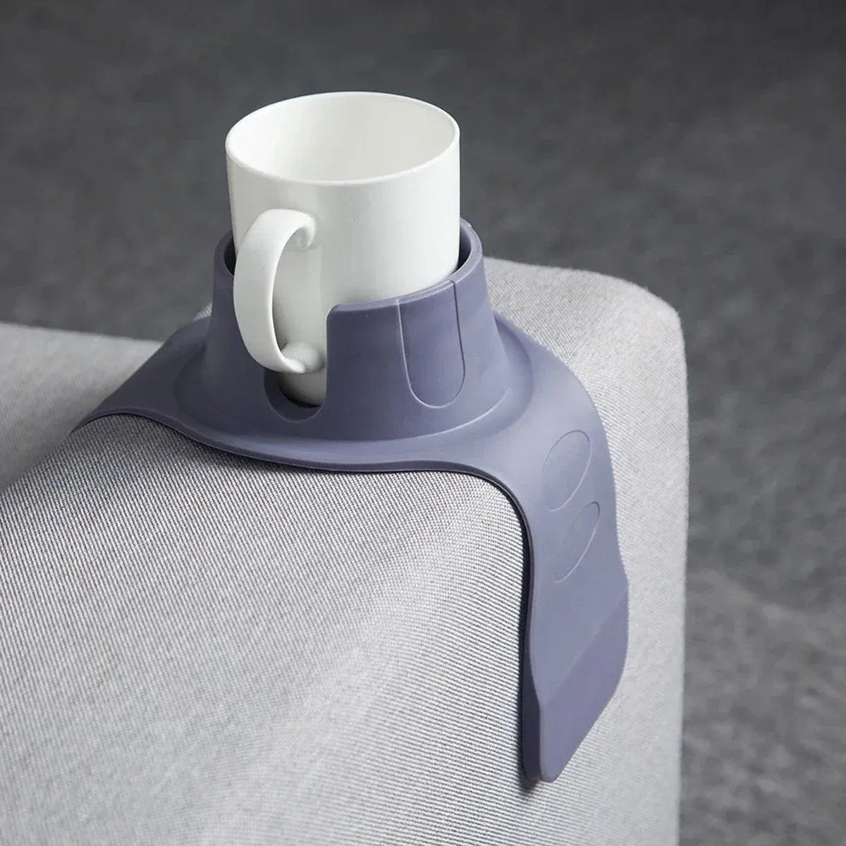 Couch Cup Holder Silicone Drink Coaster Tray Sofa Armrest Stand Car Cup Holder - Coffee