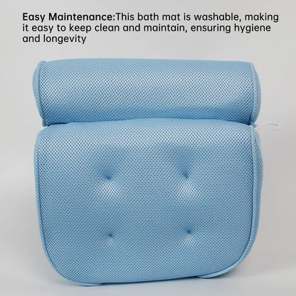Bathtub Pillow Non-Slip for Bath Spa Shower Comfortable Water Resistant