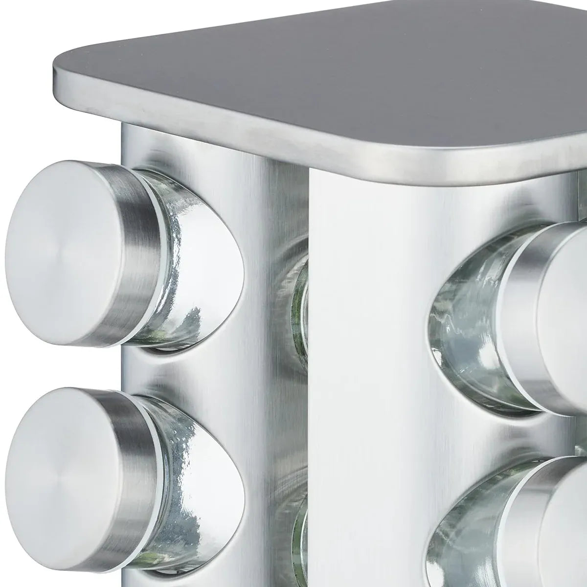 Rotating Spice Bottle Seasoning Rack Multi layer Seasoning Jar Storage Kitchen - Square
