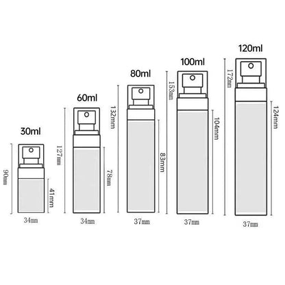 10pcs Small Empty Spray Bottles for Disinfectant Fine Mist Travel Dispense - Spray-Bottle-10pcs-120ml
