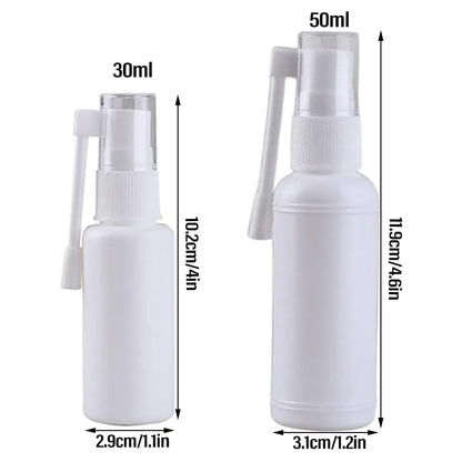 50PCS Rocker Sprayer 360 Degree Spray Bottle Small White Refillable Mist Container - 50ML