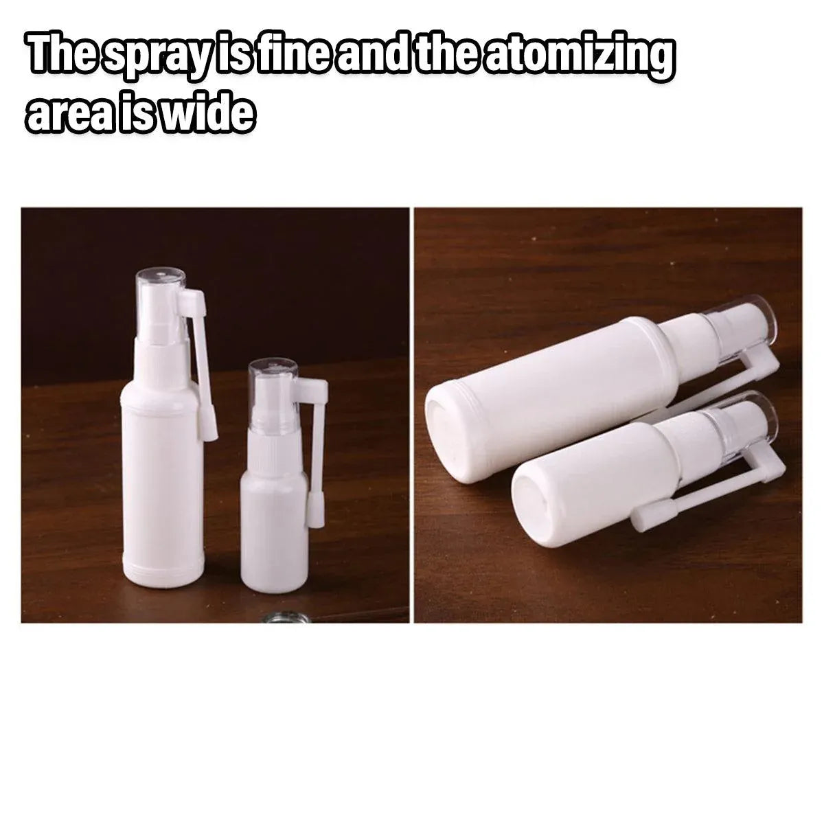 50PCS Rocker Sprayer 360 Degree Spray Bottle Small White Refillable Mist Container - 50ML