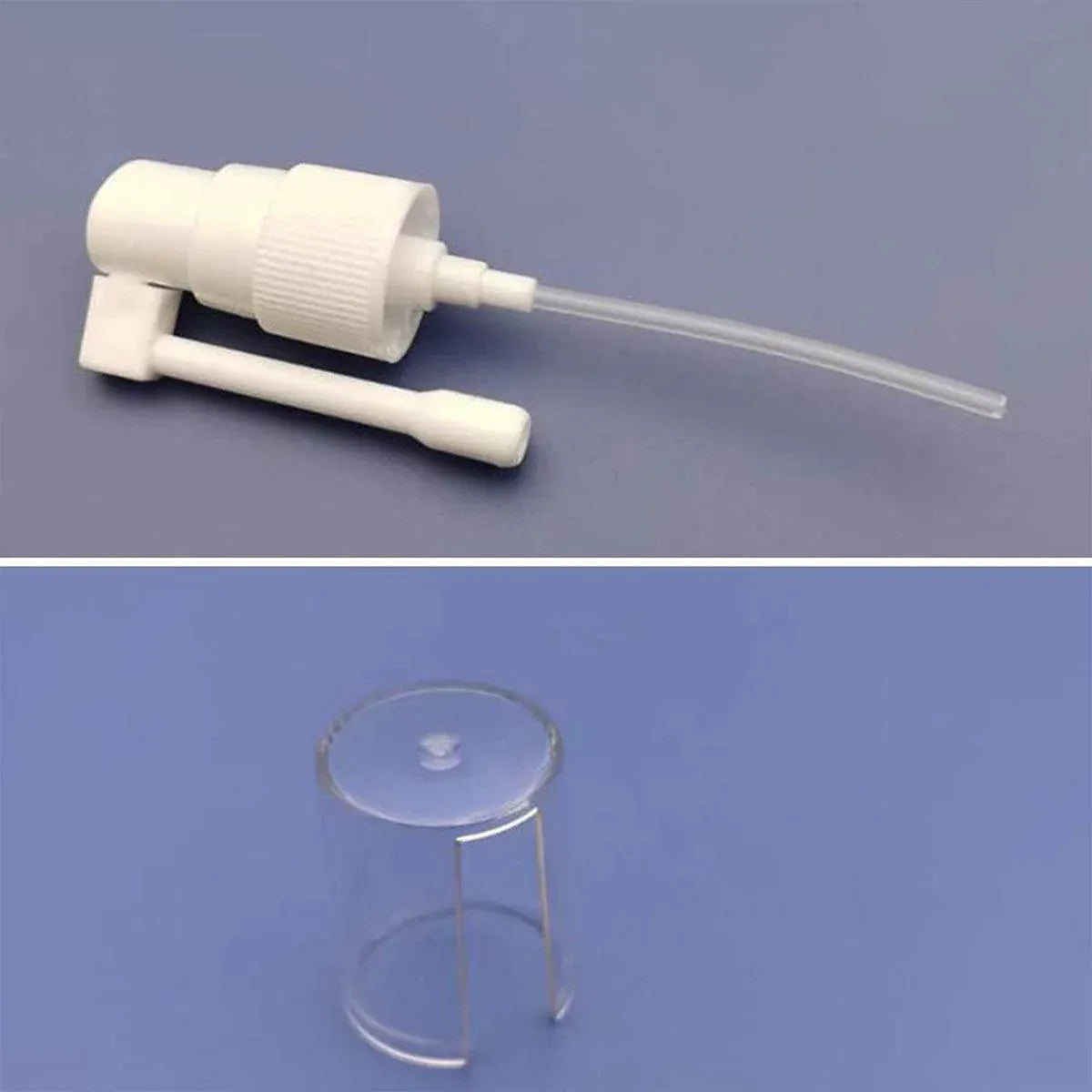 50PCS Rocker Sprayer 360 Degree Spray Bottle Small White Refillable Mist Container - 50ML