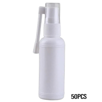 50PCS Rocker Sprayer 360 Degree Spray Bottle Small White Refillable Mist Container - 50ML