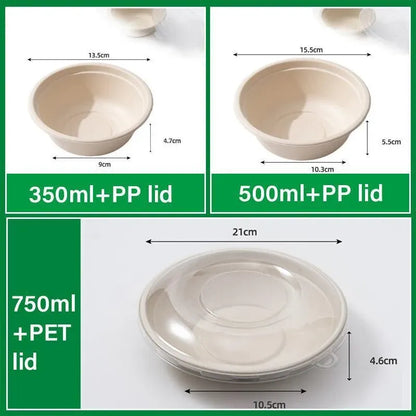 250PCS Food Preparation Burger Storages Cake Packaging Box Lunch Boxes Primary - Primary 750ml-PET lid
