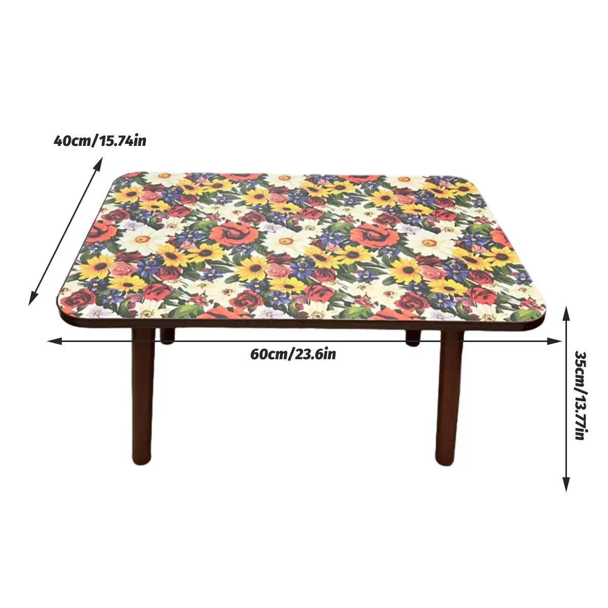 Mandala Style Side Table Small Flower Table Universal Type Durable Space-Saving
