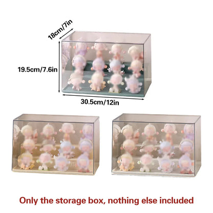 Blind Box Storage Display Rack Transparent Acrylic Collectible Display Case - Blue