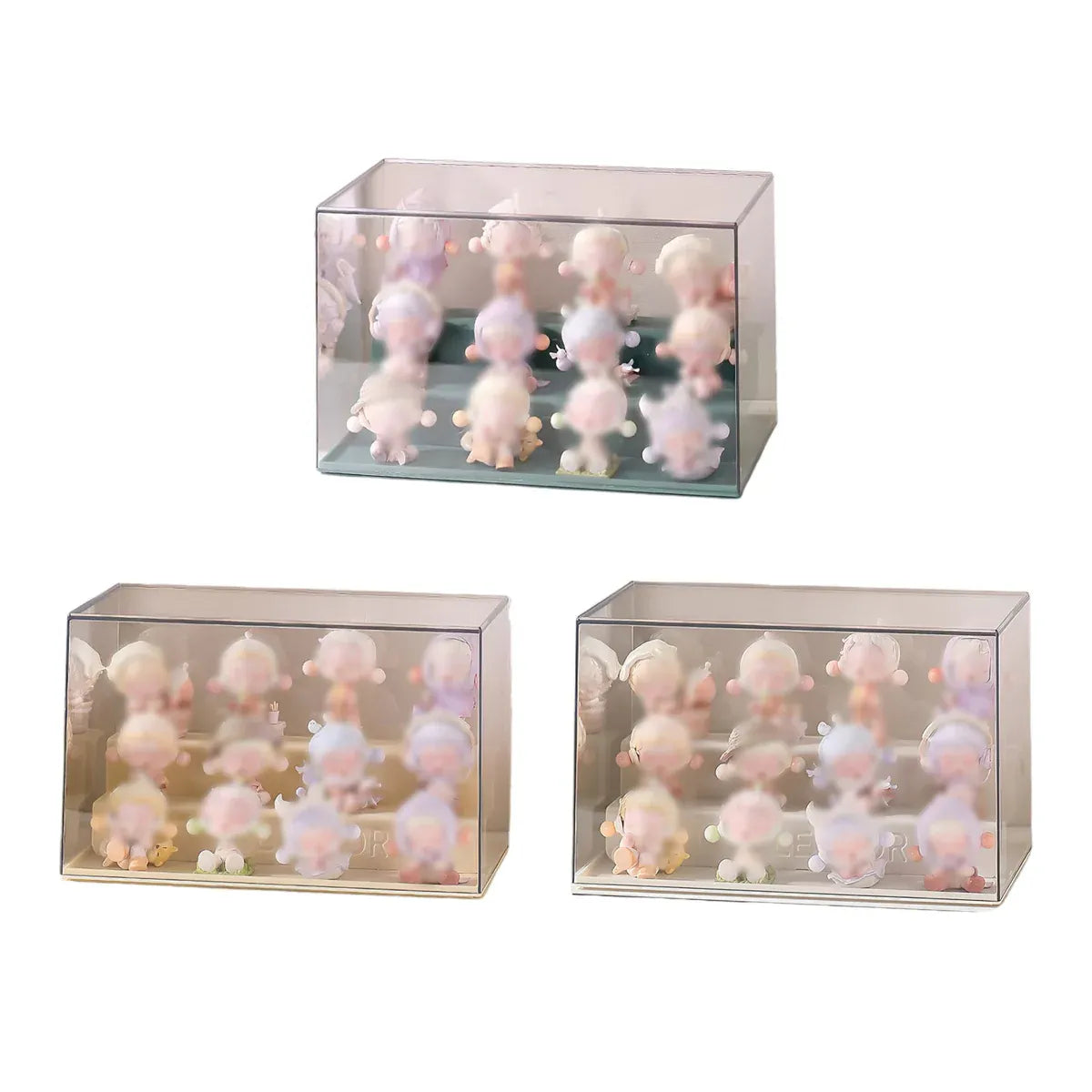 Blind Box Storage Display Rack Transparent Acrylic Collectible Display Case - White