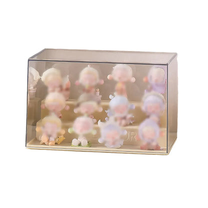 Blind Box Storage Display Rack Transparent Acrylic Collectible Display Case - Yellow