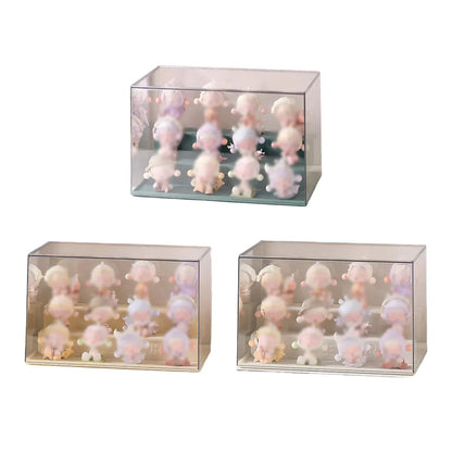 Blind Box Storage Display Rack Transparent Acrylic Collectible Display Case - Yellow