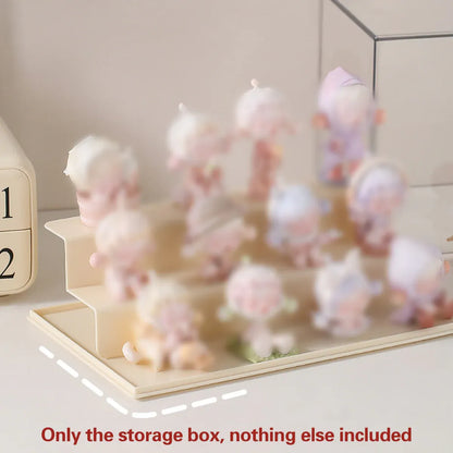 Blind Box Storage Display Rack Transparent Acrylic Collectible Display Case - Yellow