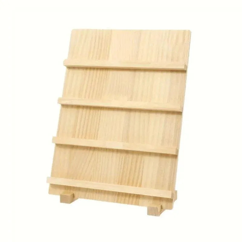 Wooden Earrings Display Rack Multi Tier Jewelry Stand Organizer Earrings Holder - 4-Tier