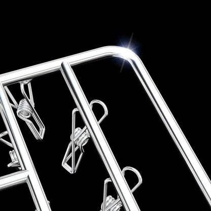 30/40/55 Pegs Stainless Steel Laundry Sock Underwear Clothes Dryer Rack Hanger - 55Pegs
