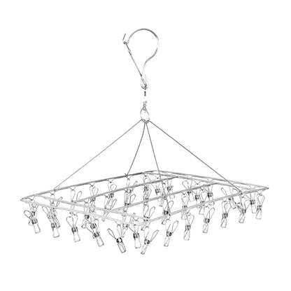 30/40/55 Pegs Stainless Steel Laundry Sock Underwear Clothes Dryer Rack Hanger - 55Pegs