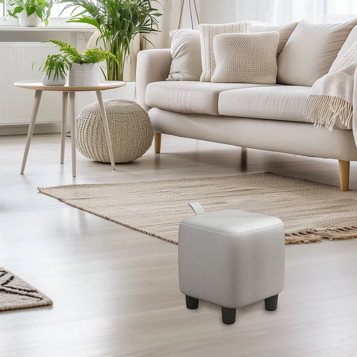 Small Stools Household Low Stools Coffee Table Shoe Changing Stools Portable - Blue