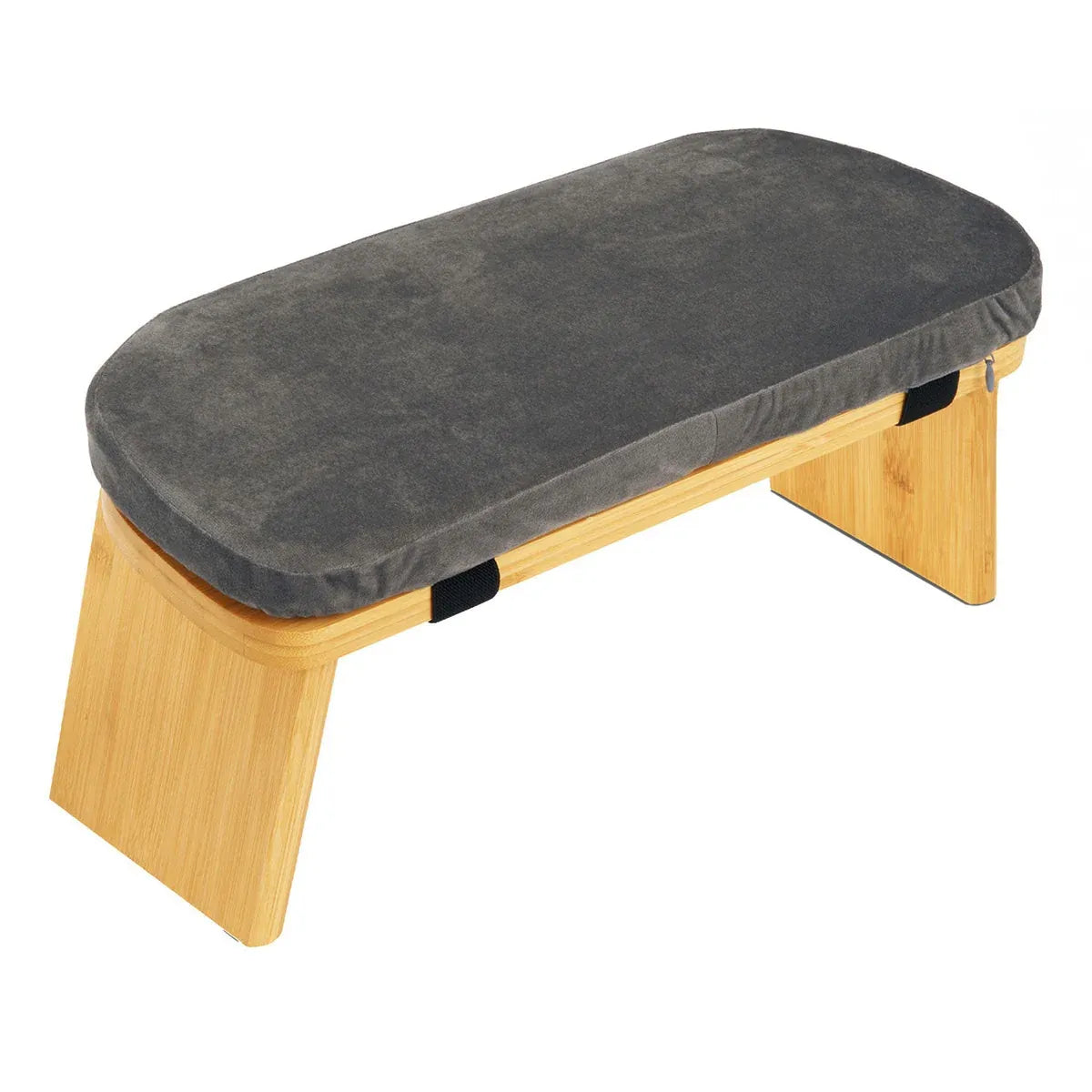 Folding Meditation Bench With Velvet Cushion Portable Yoga Bench Kneeling Stool