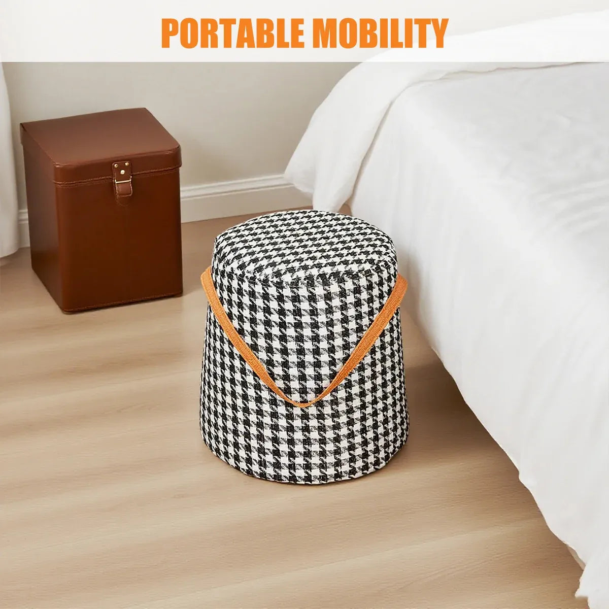 Home Portable Step Stool Shoe Changing Stool for Home Bedroom Lightweight Sturdy