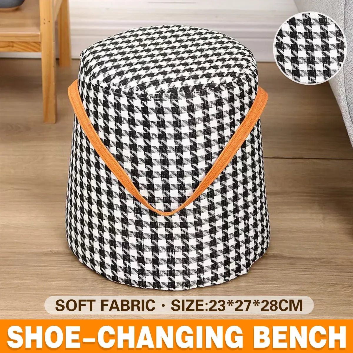 Home Portable Step Stool Shoe Changing Stool for Home Bedroom Lightweight Sturdy
