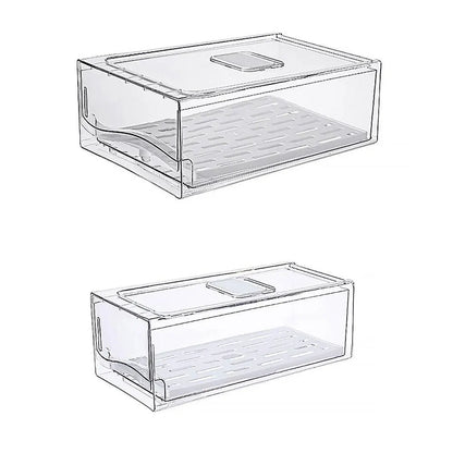 Kitchen Fridge Drawer Organiser Storage Boxes Refrigerator Storage Containers - 20cm