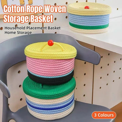 Storage Basket Desktop Organizer for Cosmetics Toys Office Desk Storage Box - Green