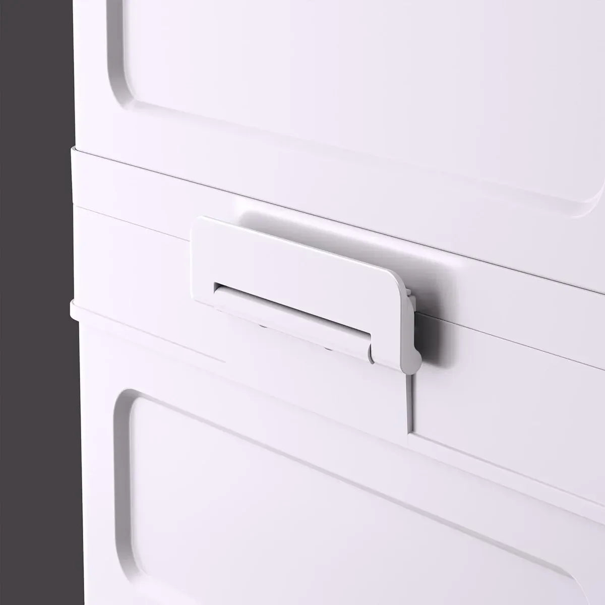 Foldable Storage Cabinet Space Saving Sturdy for Home Bedroom Living Room - 1 Tier