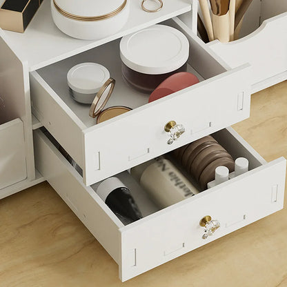Vanity Mirror Jewellery Organiser Case Portable Cosmetic Makeup Storage Box
