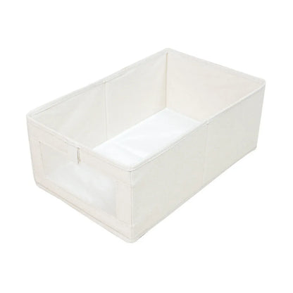 4pcs Visual Window Shirt Organizer Box Clothing Storage Basket Fabric Organizer