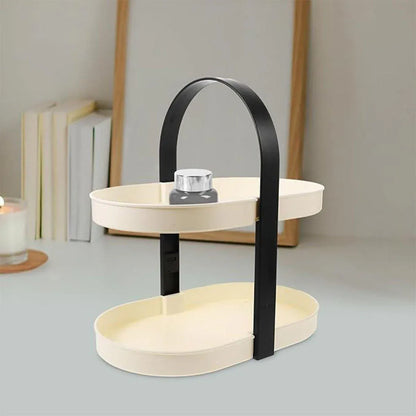 Cosmetics Organizer Desktop Storage Rack Makeup Skin Care Perfume Holder Box - Black