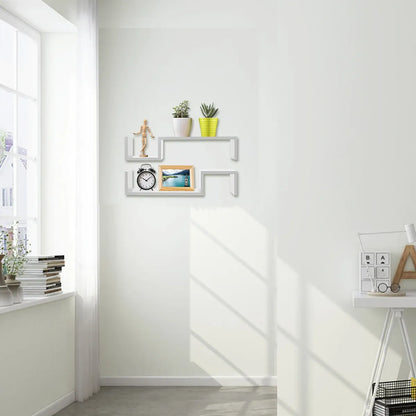 Living Room Bedroom Wall Mounted Storage Shelf Multi Layer Easy To Install