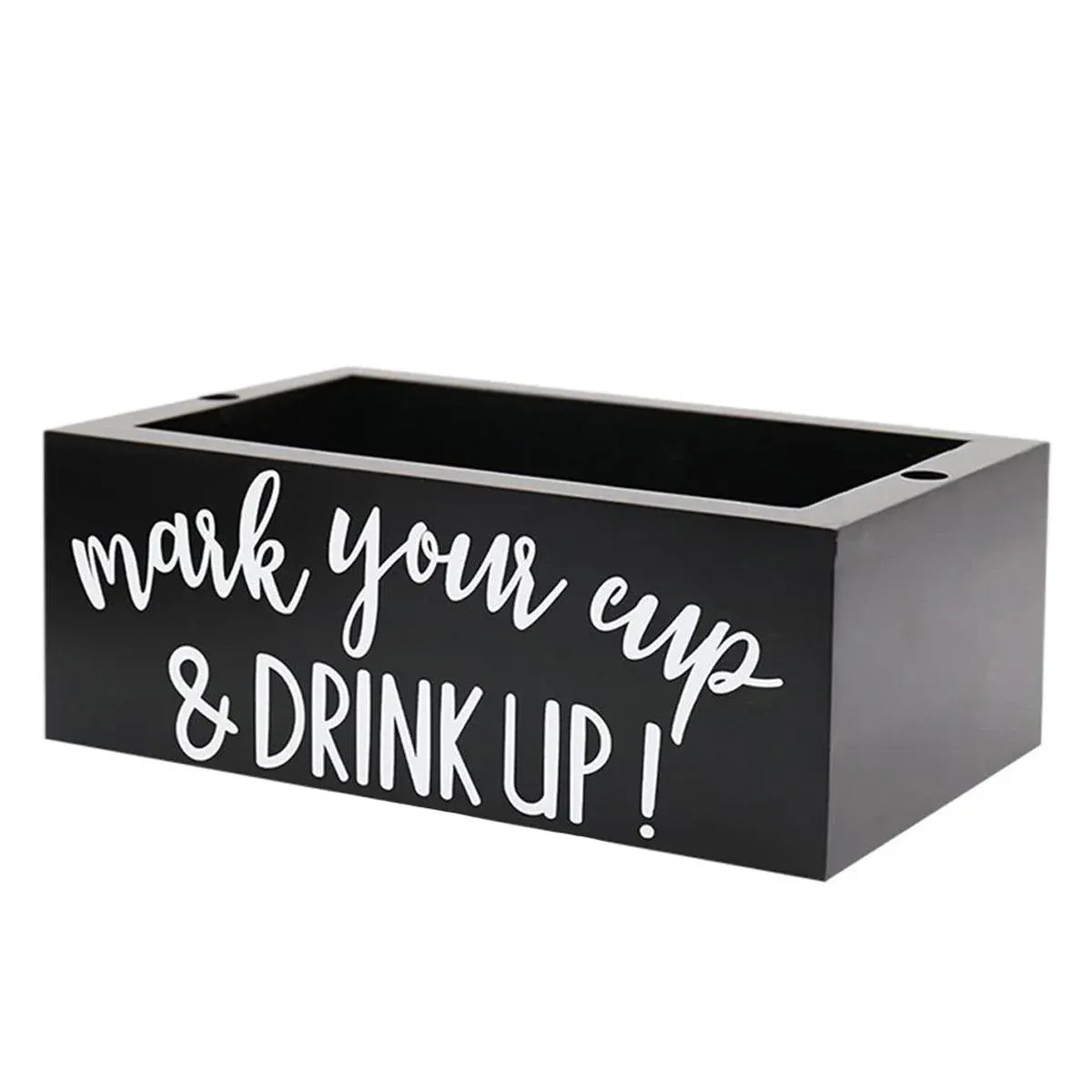 Disposable Paper Cup Storage Box Organizer Rack for Kitchen Cup Holder Storage - Rectangle