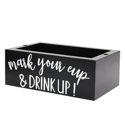 Disposable Paper Cup Storage Box Organizer Rack for Kitchen Cup Holder Storage - Rectangle