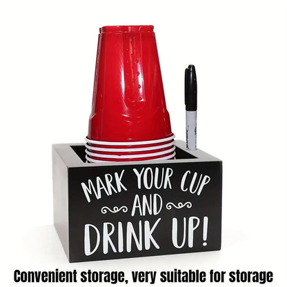 Disposable Paper Cup Storage Box Organizer Rack for Kitchen Cup Holder Storage - Rectangle
