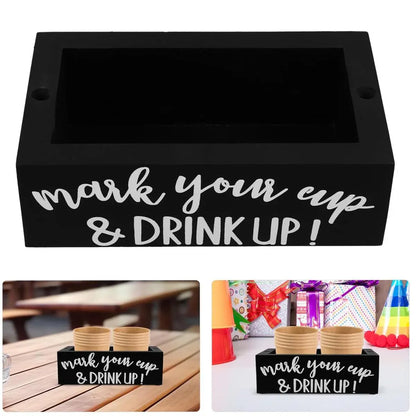 Disposable Paper Cup Storage Box Organizer Rack for Kitchen Cup Holder Storage - Square