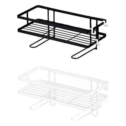 Storage Rack 1Tier Space Saver Over The Toilet Steel Bathroom Shelf Organizer - White