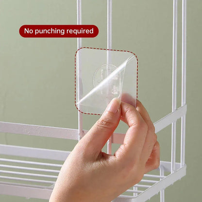 Storage Rack 1Tier Space Saver Over The Toilet Steel Bathroom Shelf Organizer - White