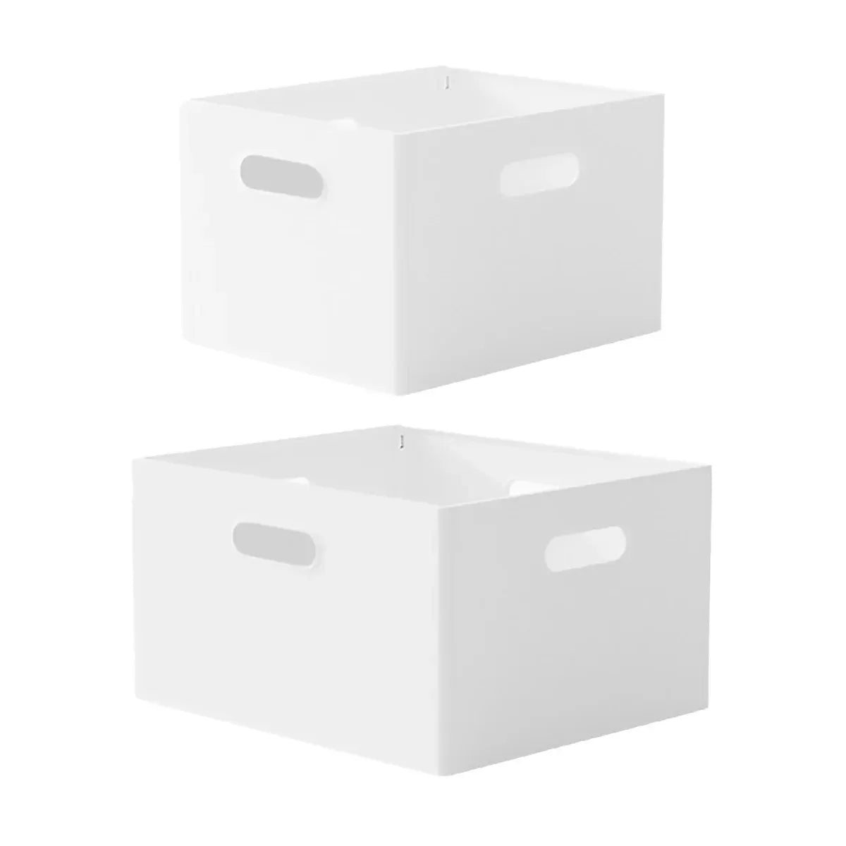 Portable Storage Box White M/L Without Lid for Home Use - M