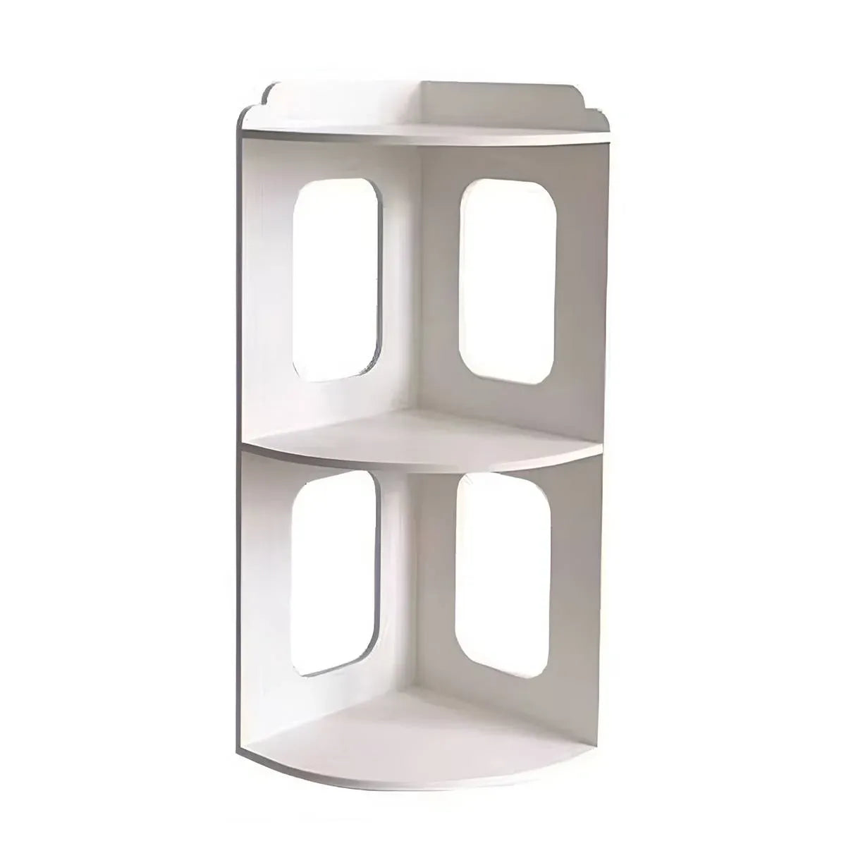 2 Tier Desktop Corner Shelf Desktop Space Saving Rack For Home Office Storage