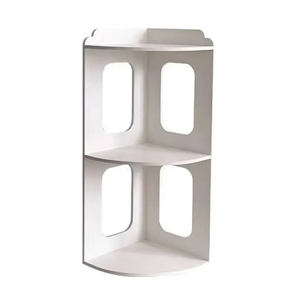 2 Tier Desktop Corner Shelf Desktop Space Saving Rack For Home Office Storage