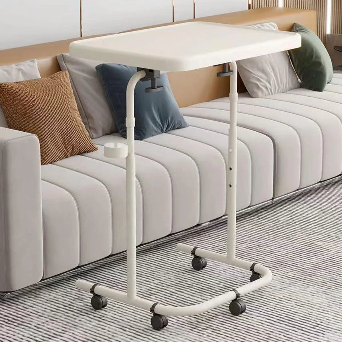 Adjustable Mobile Laptop Desk Computer Table Stand Portable Bedside Study Desk