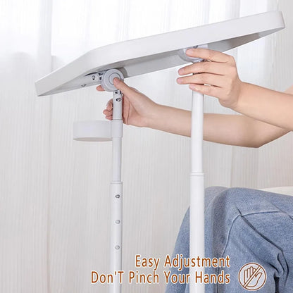 Adjustable Mobile Laptop Desk Computer Table Stand Portable Bedside Study Desk
