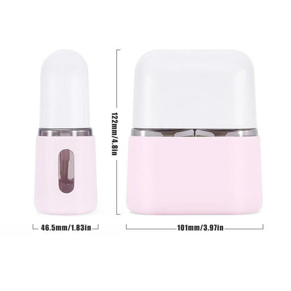 Mini Shampoo Dispenser Portable Travel Bottle SetTravel Bottles for Toiletries - Light Beige