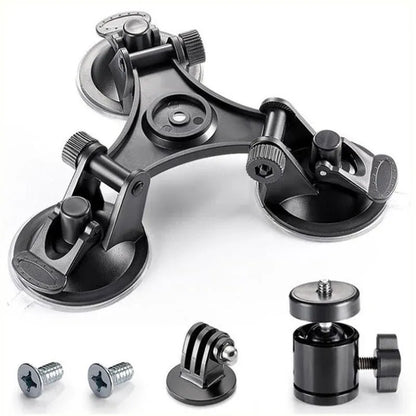 Sports Camera Accessories Three Legged Car Suction Cups Mounting Tool for Camera